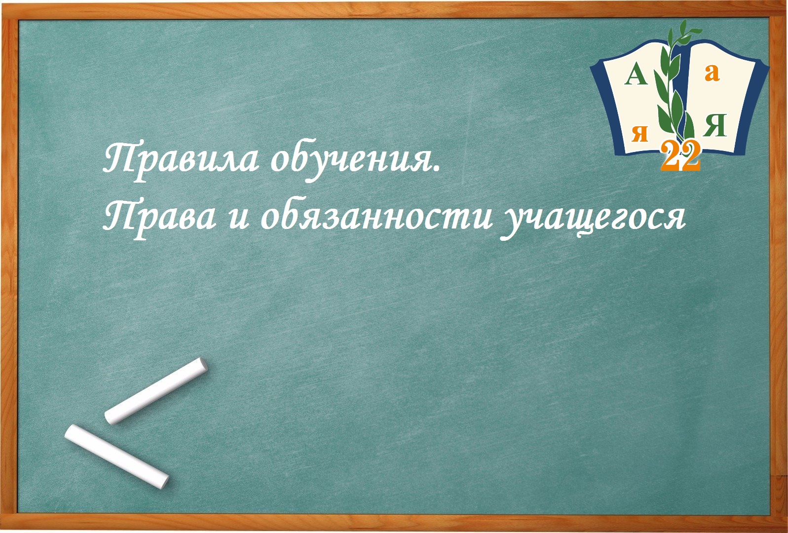 Правила обучения. Права и обязанности учащегося.